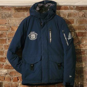 NEW ERA NY YANKEE PINSTRIPE CLASSIC BOWL NCAA FOOTBALL PUFFER DOWN JACKET Sm